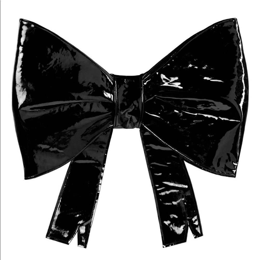 Big black bow bag